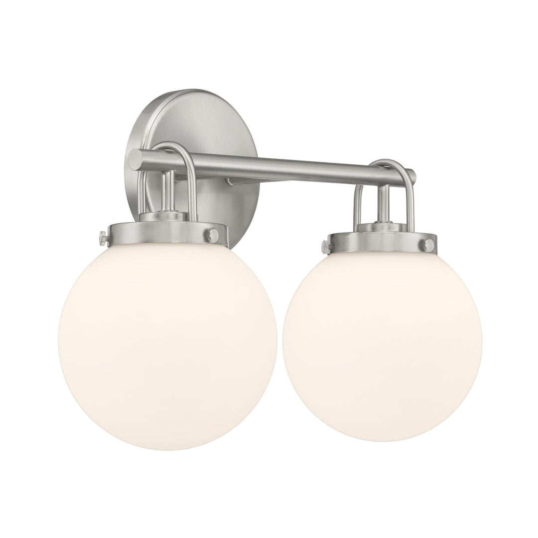 Ortesa Two Light Vanity in Brushed Nickel Minka-Lavery