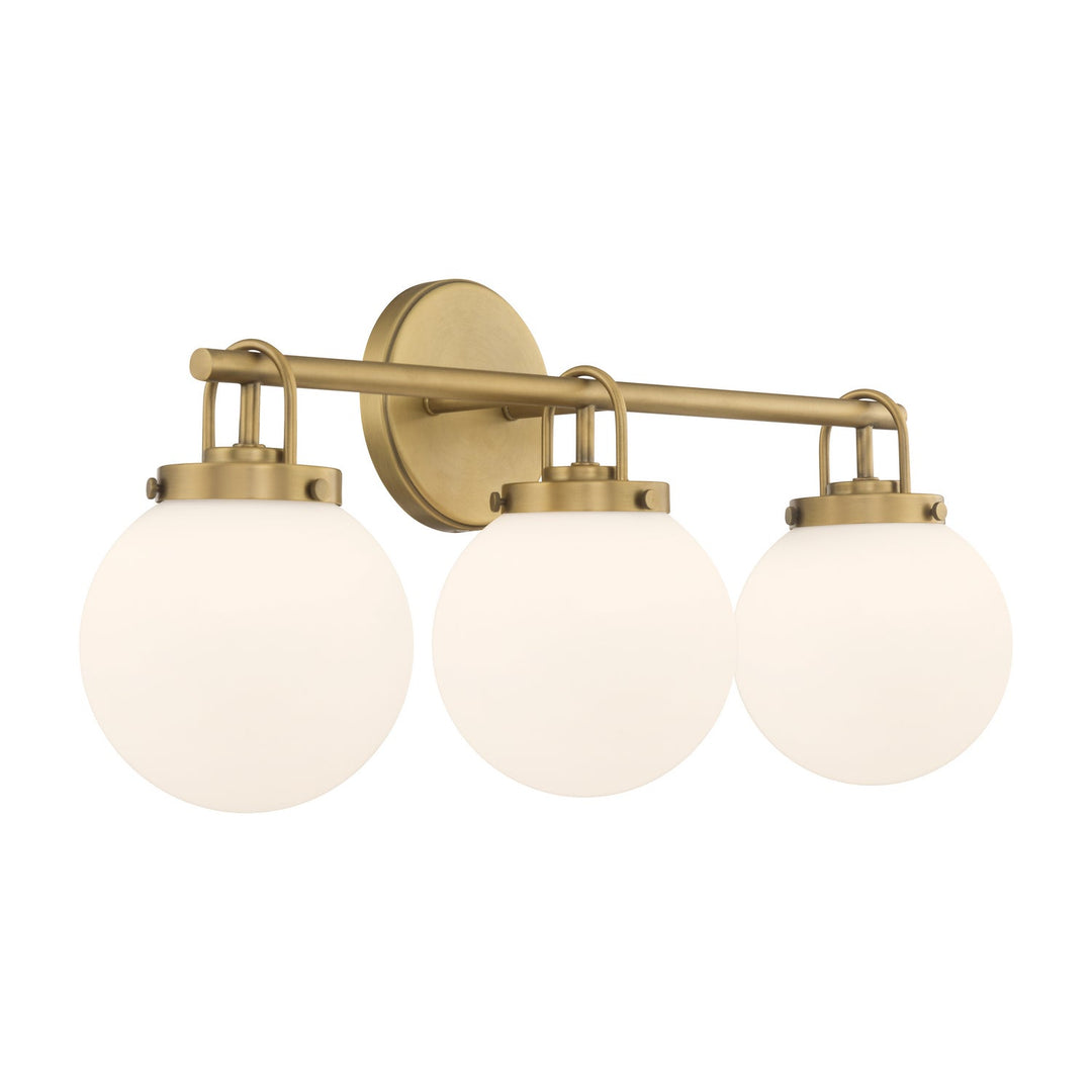 Ortesa Three Light Vanity in Legacy Brass Minka-Lavery