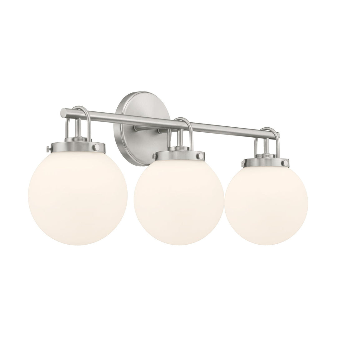 Ortesa Three Light Vanity in Brushed Nickel Minka-Lavery