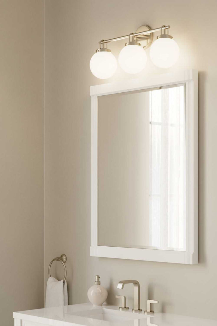 Ortesa Three Light Vanity in Brushed Nickel Minka-Lavery