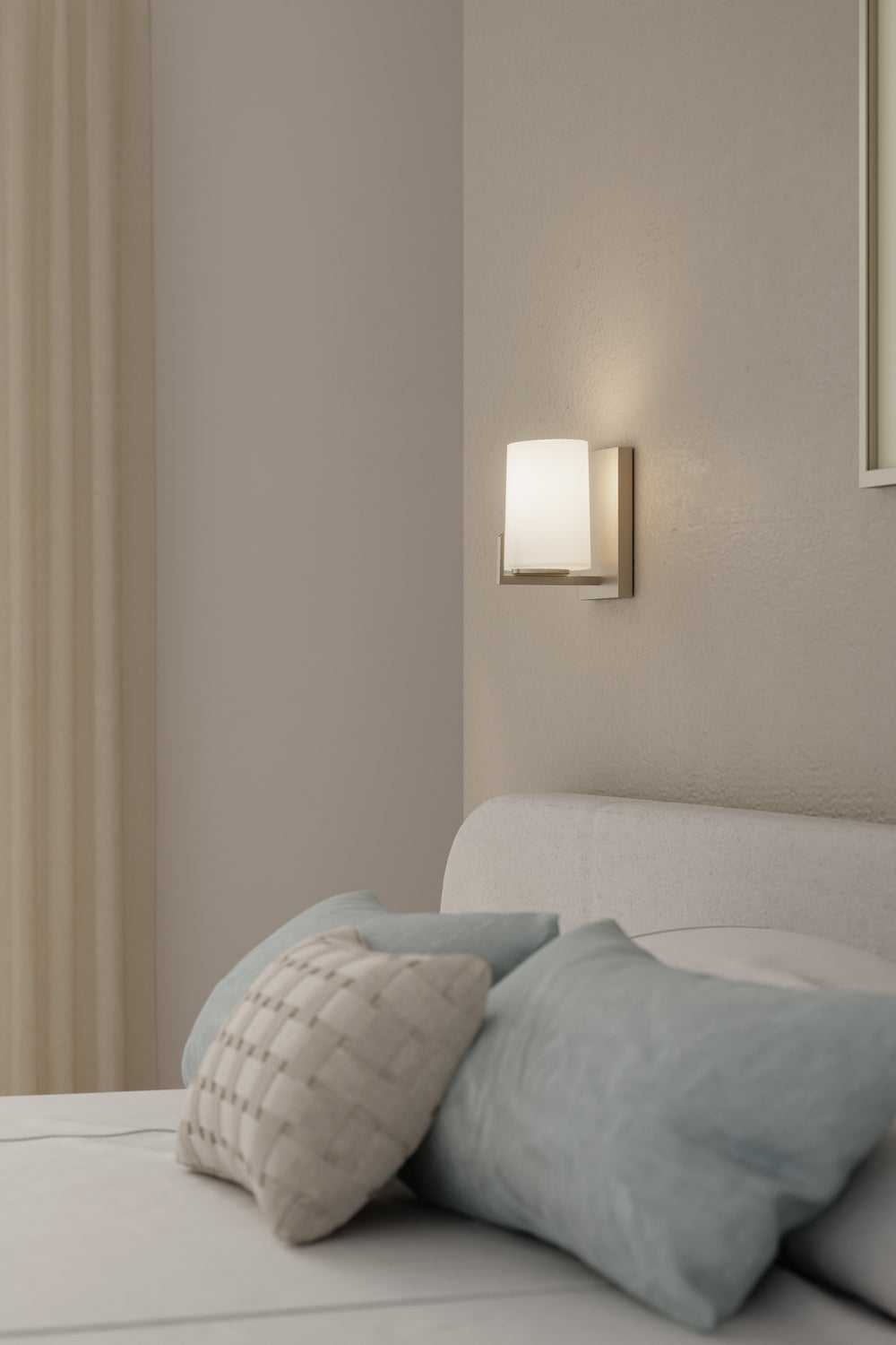 Mirelle One Light Bath Sconce in Brushed Nickel Minka-Lavery