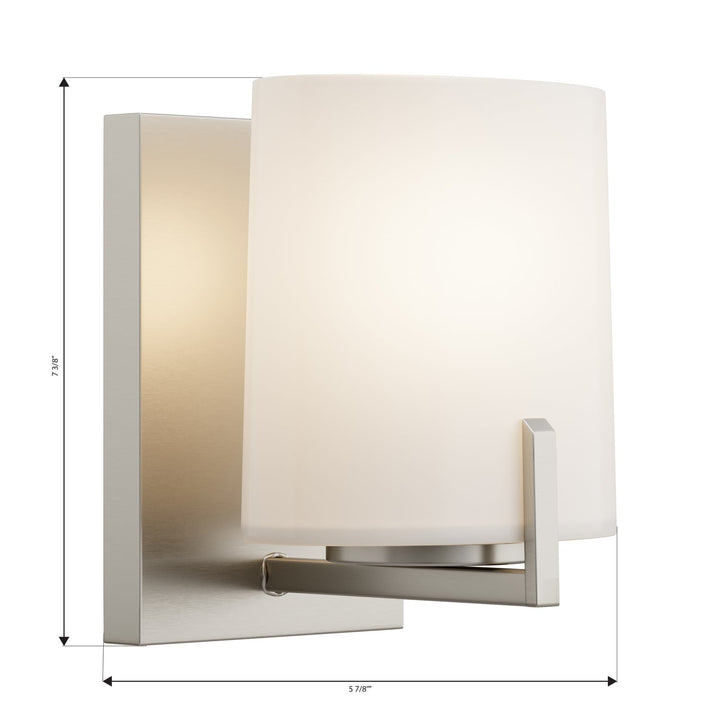 Mirelle One Light Bath Sconce in Brushed Nickel Minka-Lavery