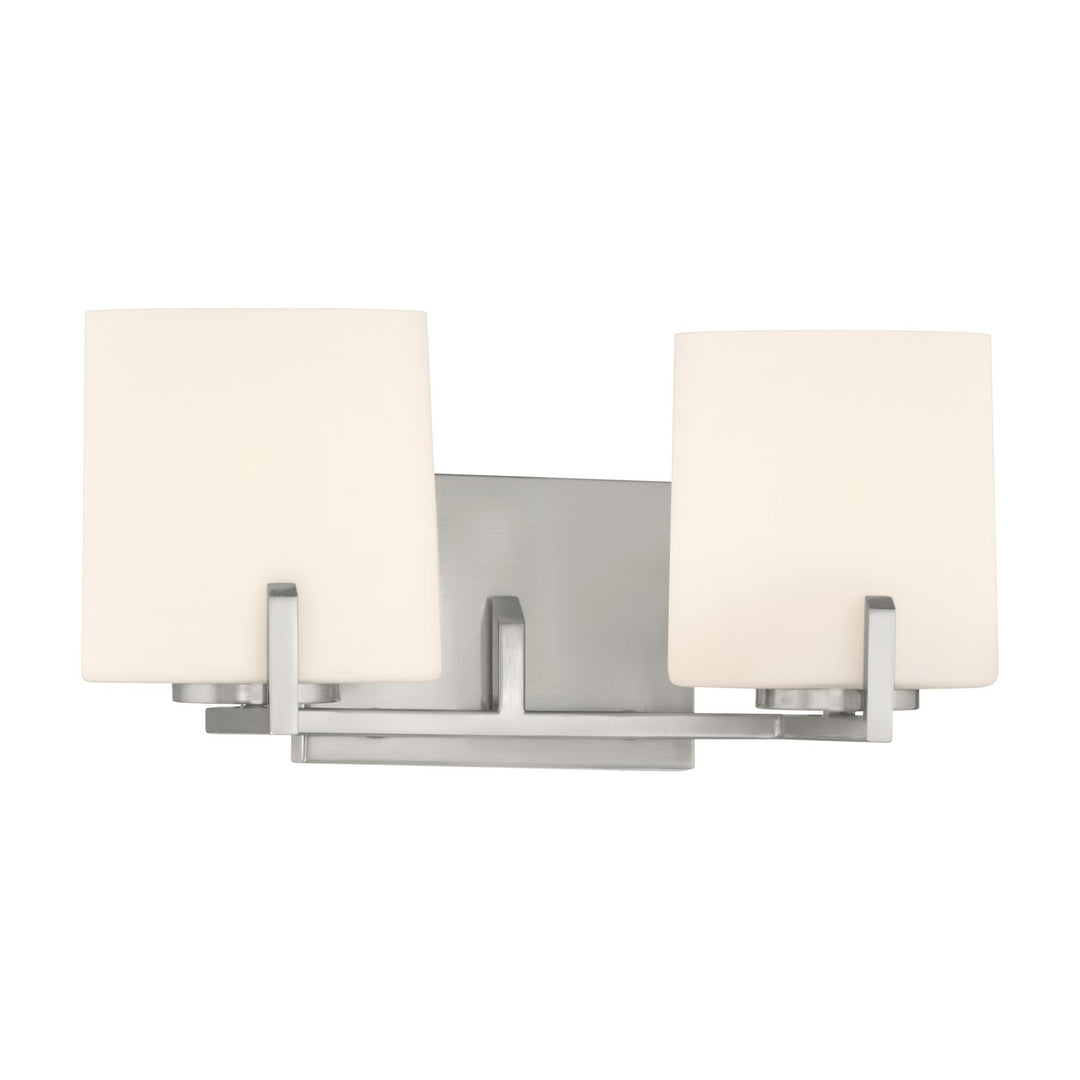 Mirelle Two Light Vanity in Brushed Nickel Minka-Lavery