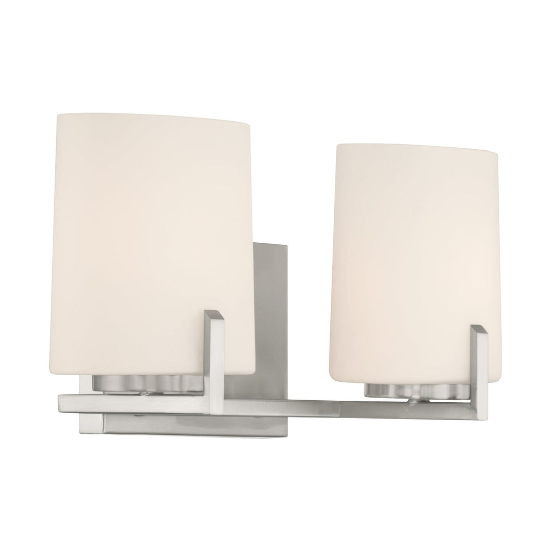 Mirelle Two Light Vanity in Brushed Nickel Minka-Lavery