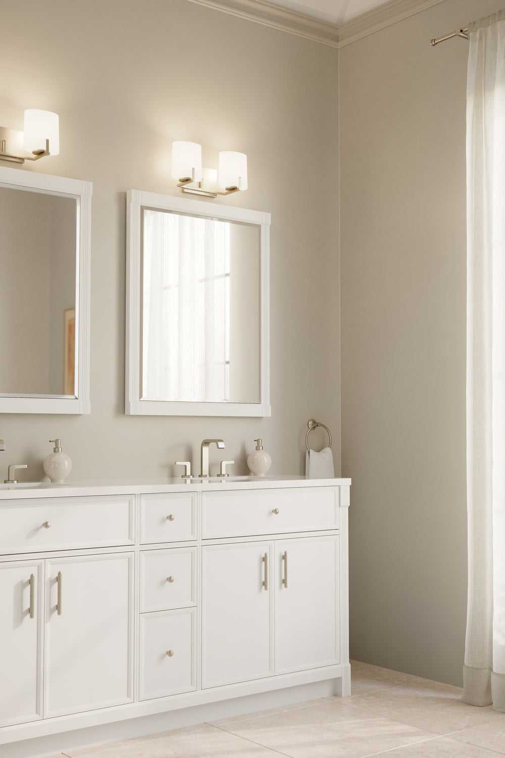 Mirelle Two Light Vanity in Brushed Nickel Minka-Lavery