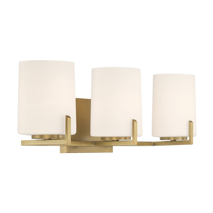 Mirelle Three Light Vanity in Legacy Brass Minka-Lavery