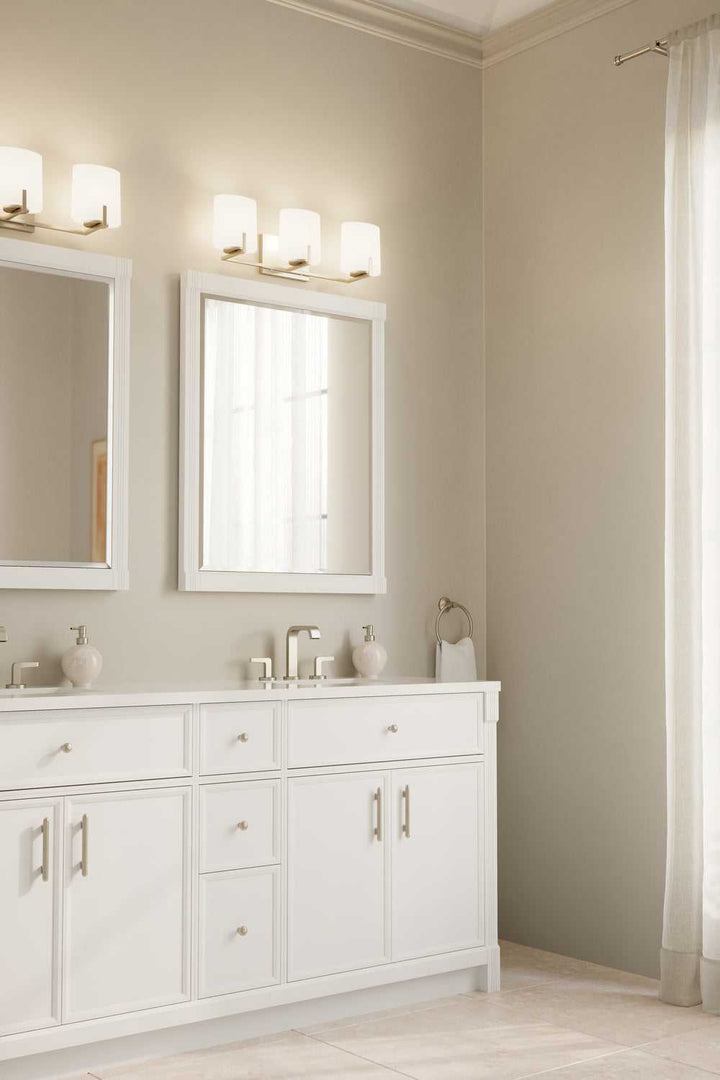 Mirelle Three Light Vanity in Brushed Nickel Minka-Lavery