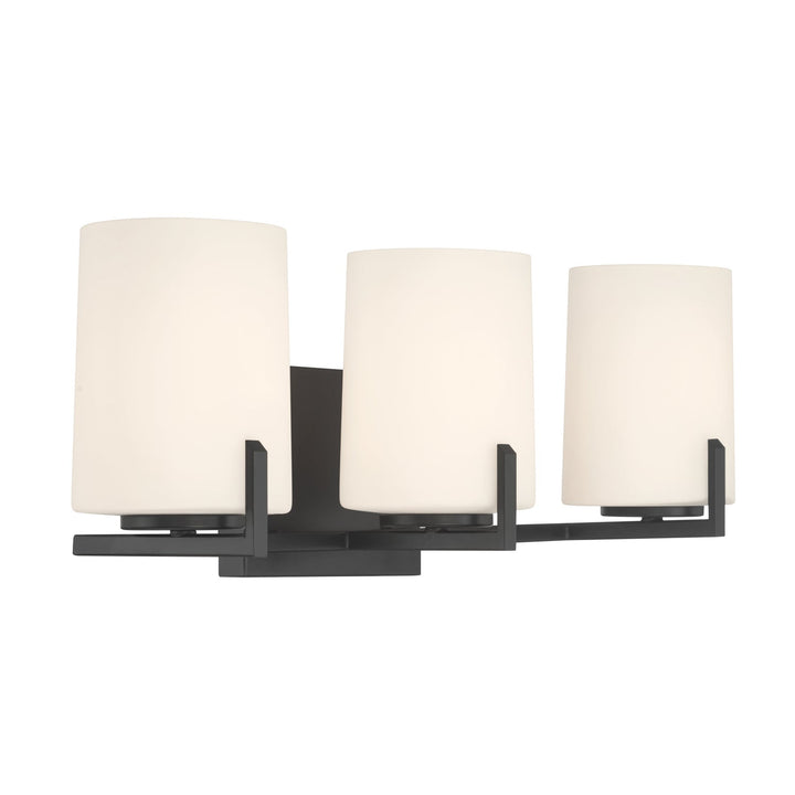 Mirelle Three Light Vanity in Dark Matte Black Minka-Lavery