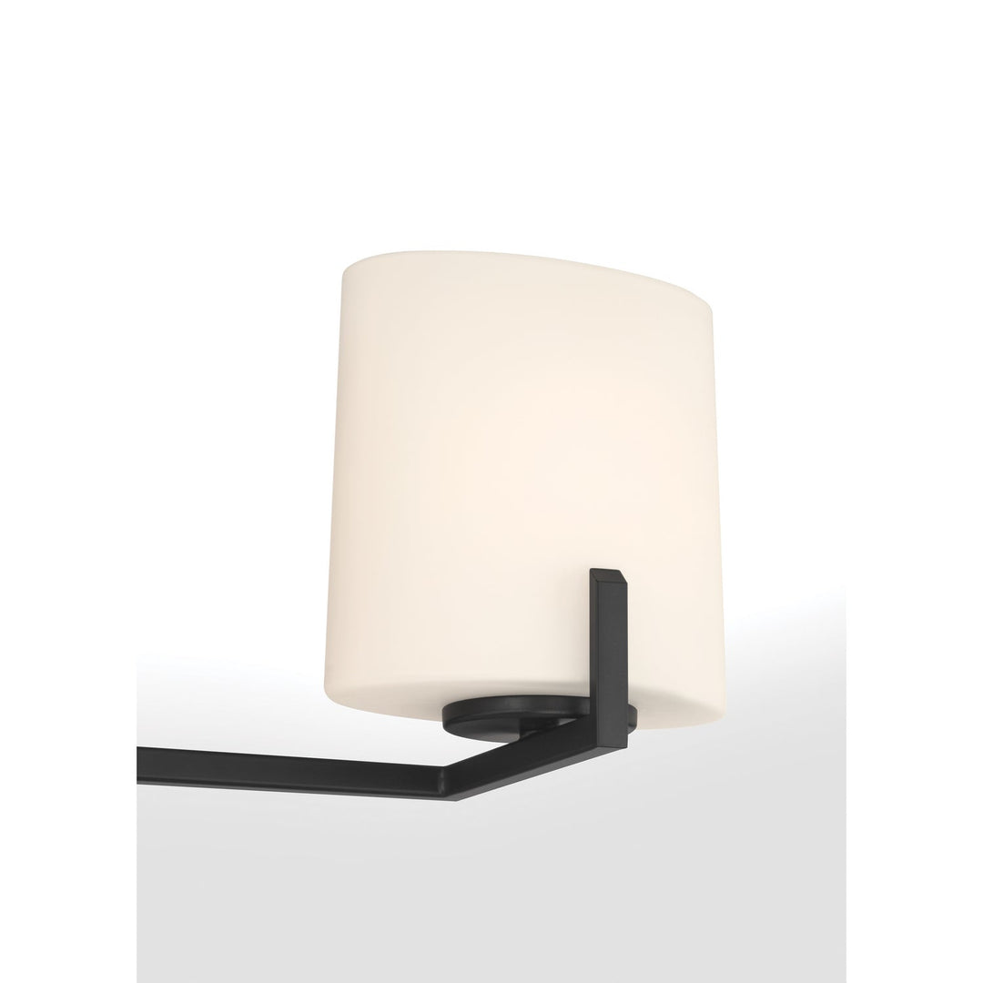 Mirelle Three Light Vanity in Dark Matte Black Minka-Lavery