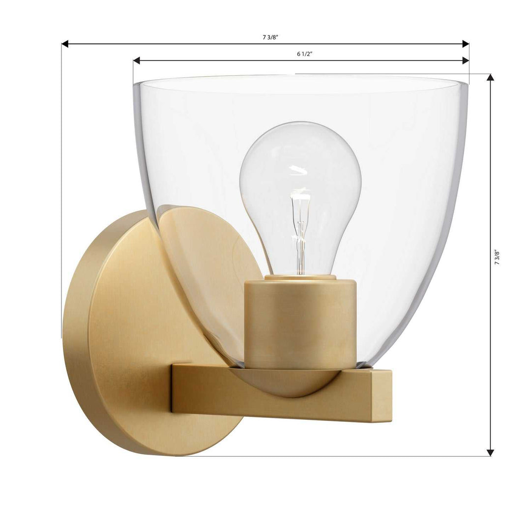 Noellea One Light Bath Sconce in Legacy Brass Minka-Lavery