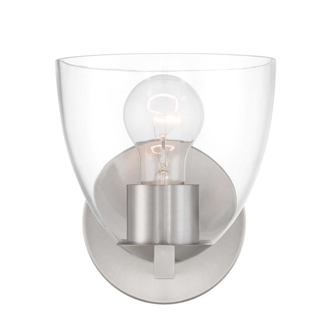 Noellea One Light Bath Sconce in Brushed Nickel Minka-Lavery