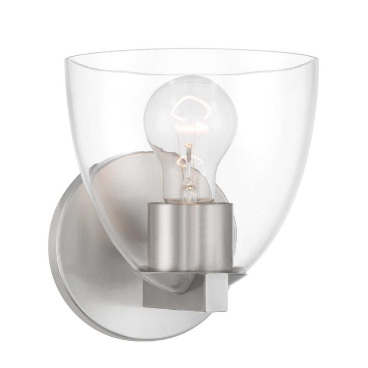 Noellea One Light Bath Sconce in Brushed Nickel Minka-Lavery