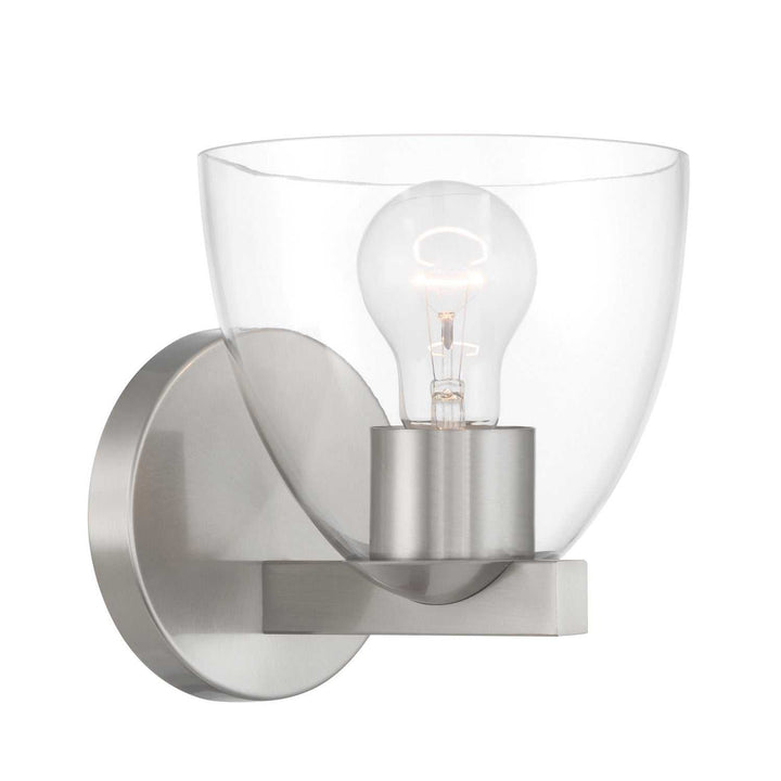 Noellea One Light Bath Sconce in Brushed Nickel Minka-Lavery