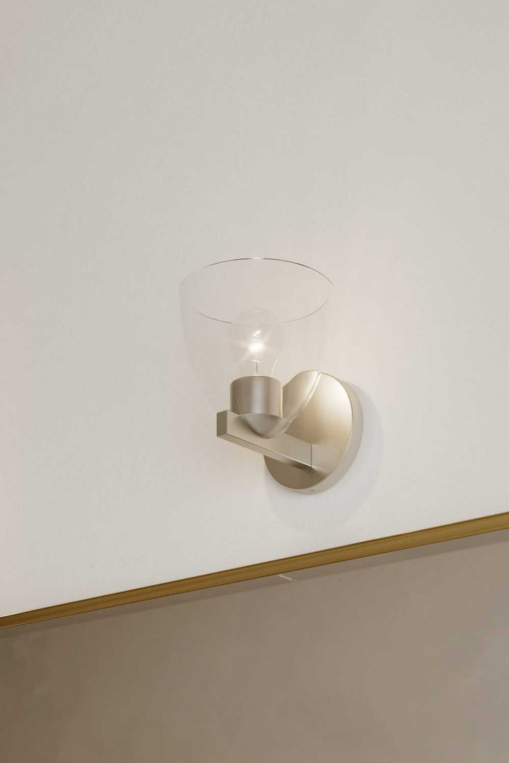 Noellea One Light Bath Sconce in Brushed Nickel Minka-Lavery