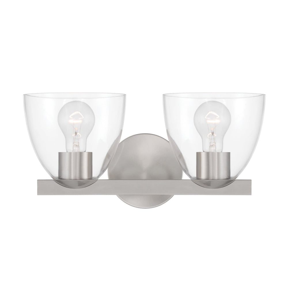 Noellea Two Light Vanity in Brushed Nickel Minka-Lavery