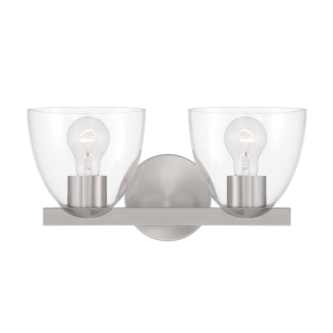 Noellea Two Light Vanity in Brushed Nickel Minka-Lavery