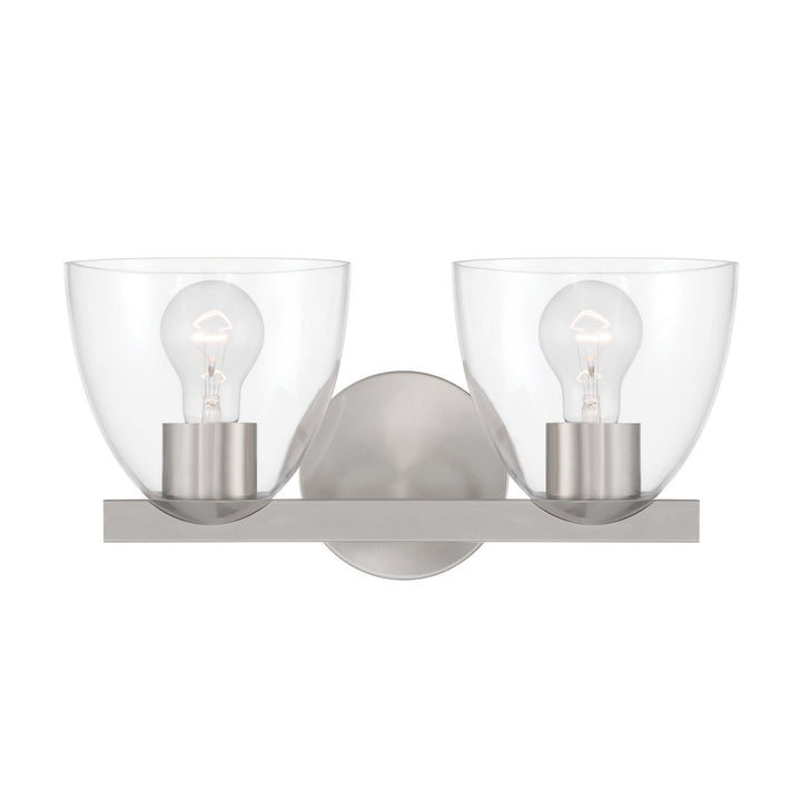 Noellea Two Light Vanity in Brushed Nickel Minka-Lavery