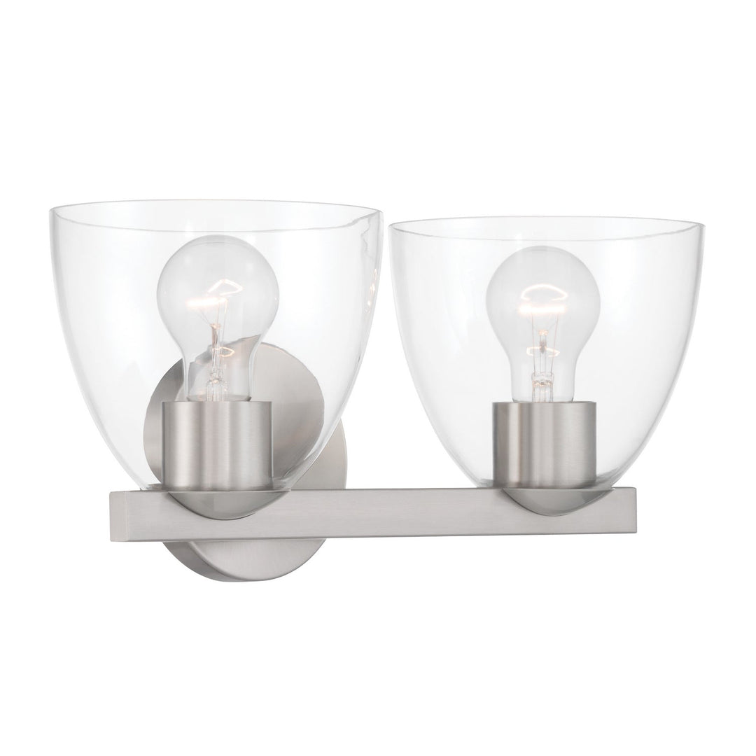 Noellea Two Light Vanity in Brushed Nickel Minka-Lavery