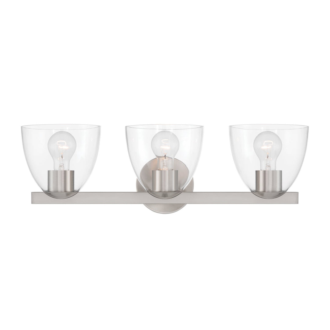 Noellea Three Light Vanity in Brushed Nickel Minka-Lavery