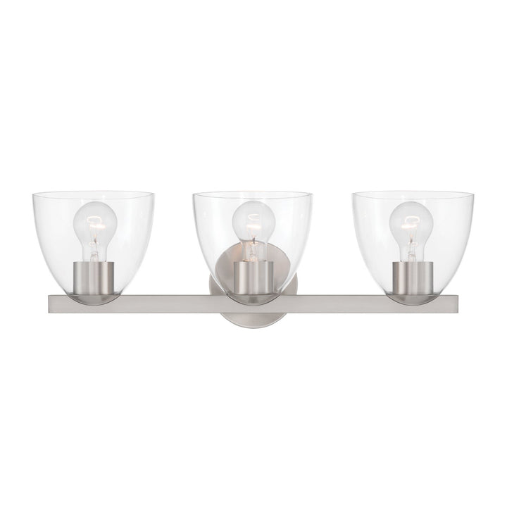 Noellea Three Light Vanity in Brushed Nickel Minka-Lavery