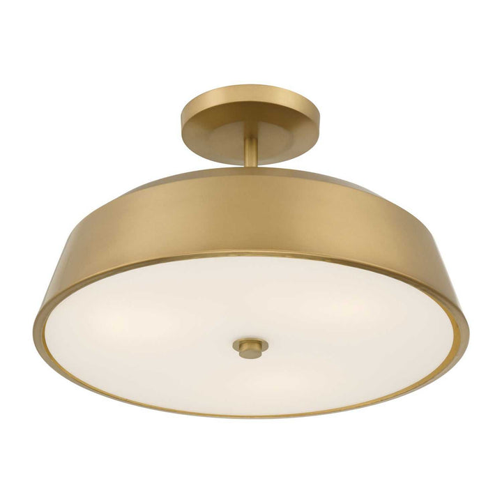 Trellwyn Three Light Semi-Flush Mount in Legacy Brass Minka-Lavery