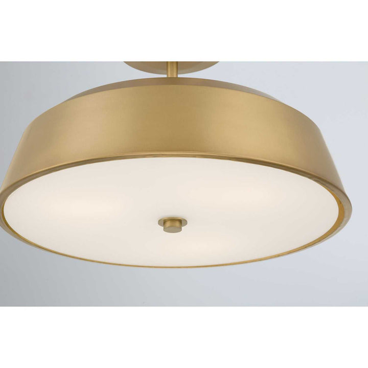 Trellwyn Three Light Semi-Flush Mount in Legacy Brass Minka-Lavery
