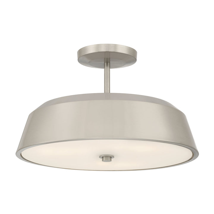 Trellwyn Three Light Semi-Flush Mount in Brushed Nickel Minka-Lavery