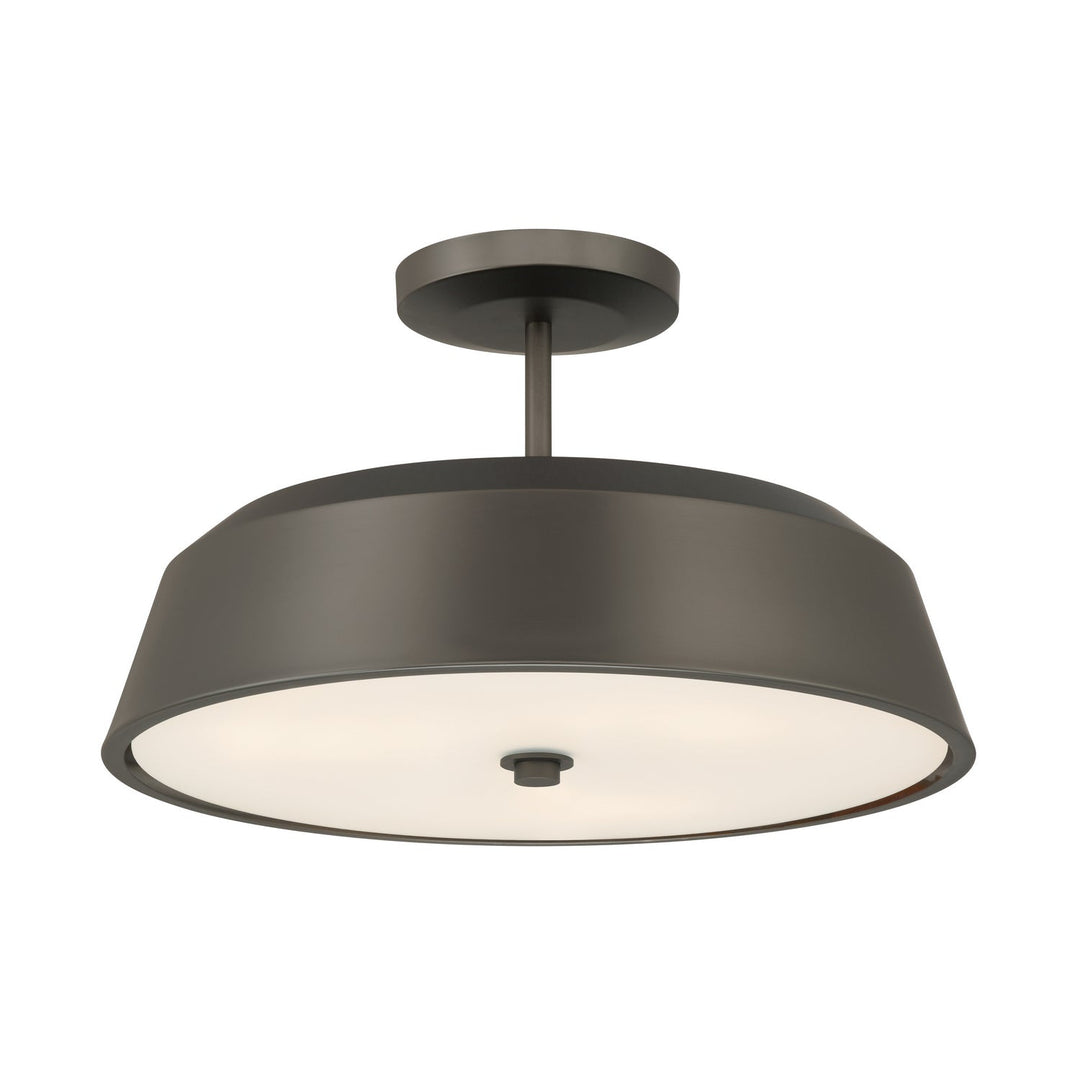 Trellwyn Three Light Semi-Flush Mount in Plated Dark Bronze Minka-Lavery