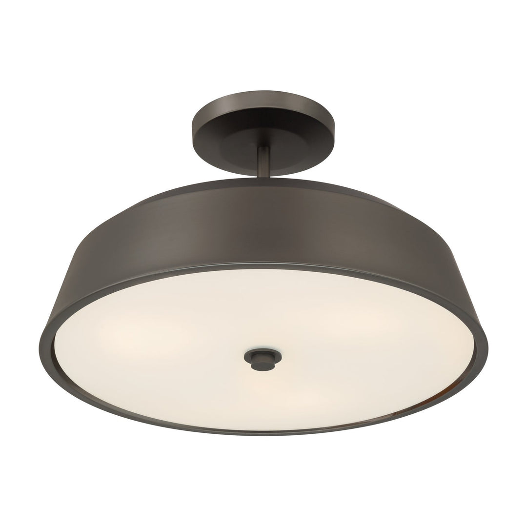 Trellwyn Three Light Semi-Flush Mount in Plated Dark Bronze Minka-Lavery