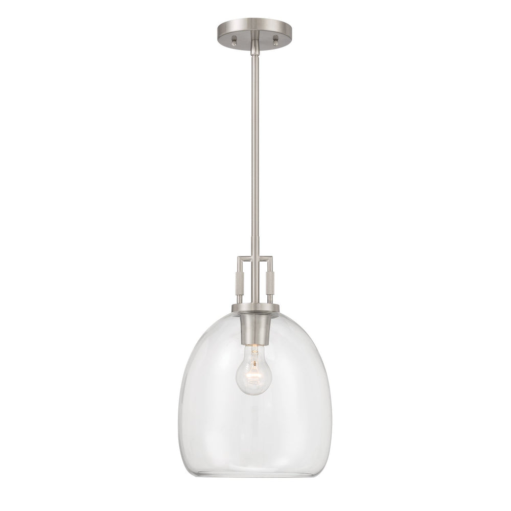 Minka-Lavery - 13125-84 - One Light Mini Pendant - Orbis - Brushed Nickel