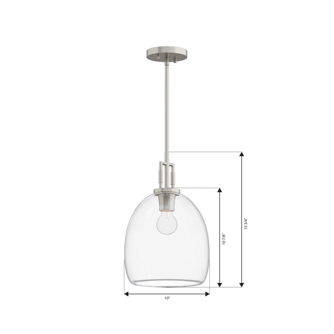 Minka-Lavery - 13125-84 - One Light Mini Pendant - Orbis - Brushed Nickel