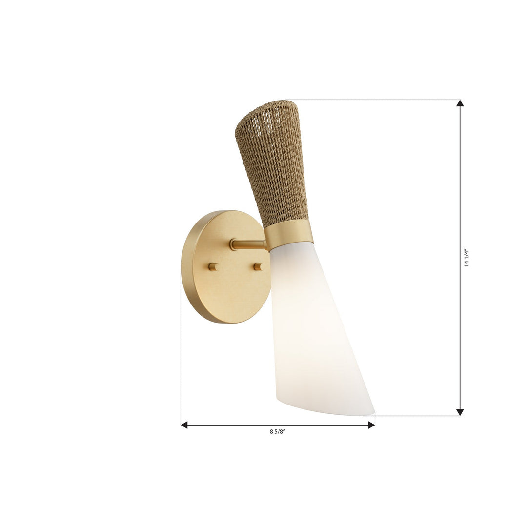 Vantrel One Light Wall Sconce in Legacy Brass Minka-Lavery