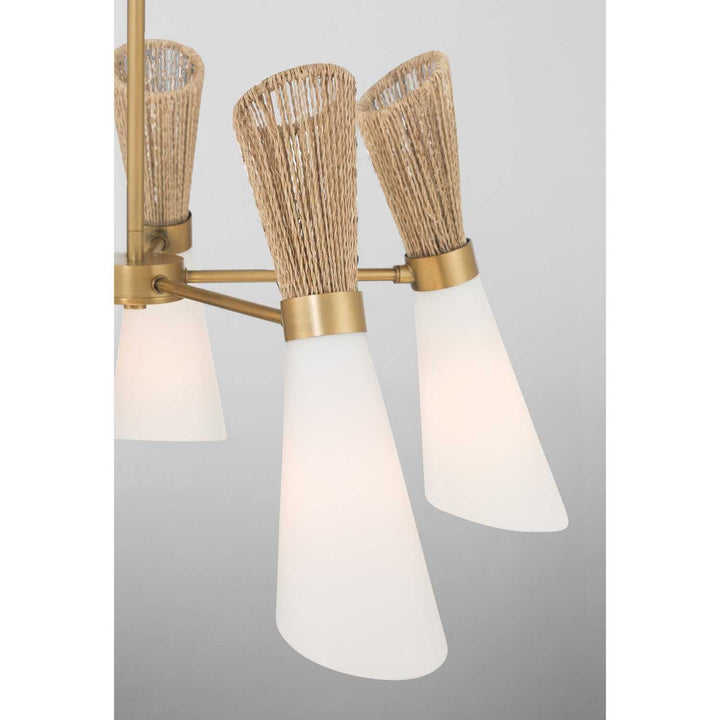 Vantrel Five Light Chandelier in Legacy Brass Minka-Lavery