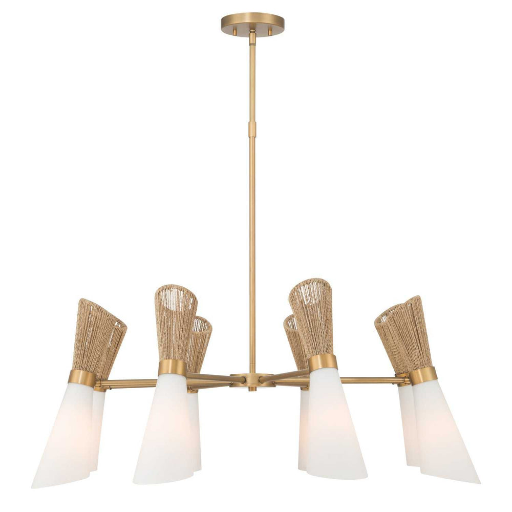Vantrel Eight Light Chandelier in Legacy Brass Minka-Lavery