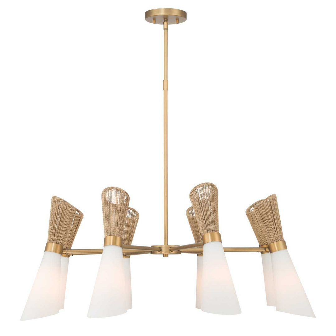 Vantrel Eight Light Chandelier in Legacy Brass Minka-Lavery