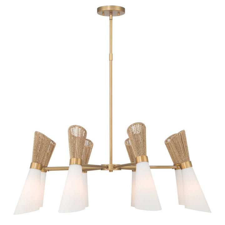 Vantrel Eight Light Chandelier in Legacy Brass Minka-Lavery