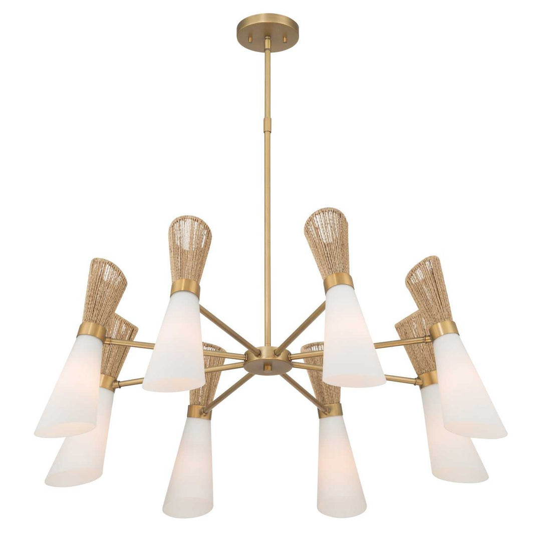 Vantrel Eight Light Chandelier in Legacy Brass Minka-Lavery
