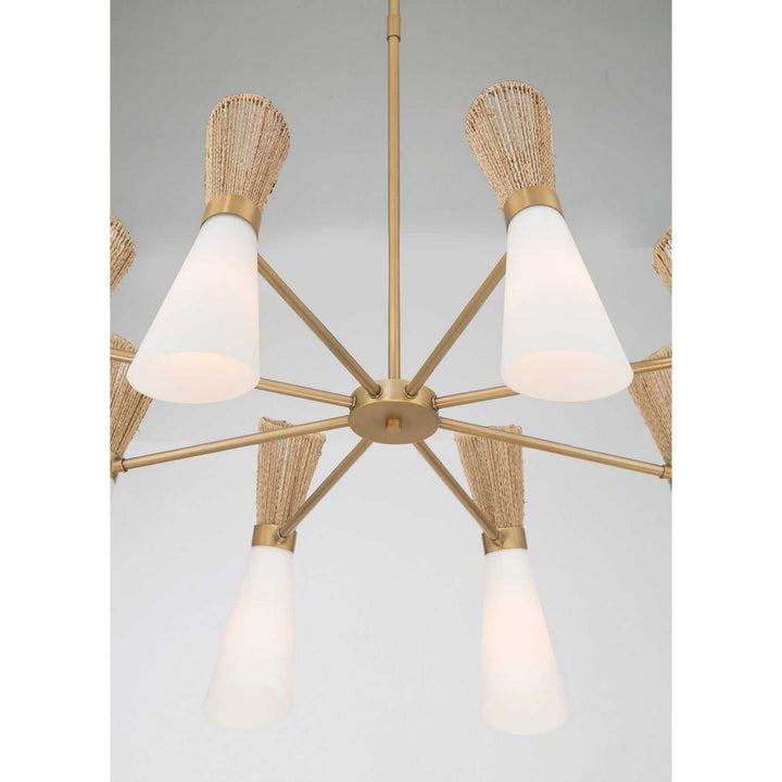 Vantrel Eight Light Chandelier in Legacy Brass Minka-Lavery