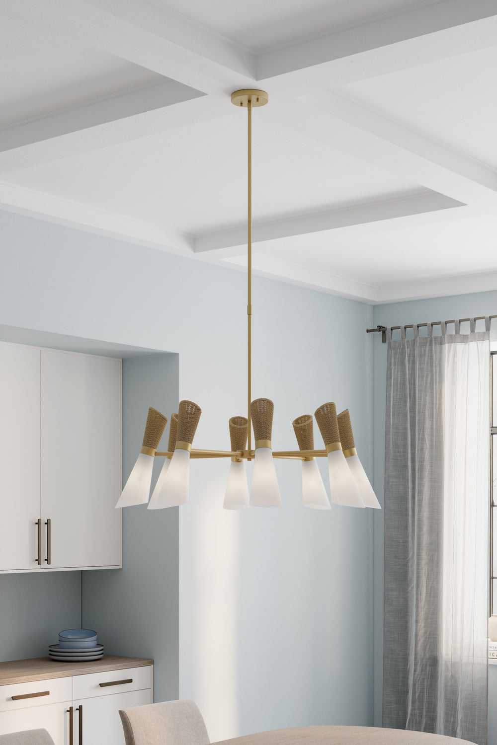 Vantrel Eight Light Chandelier in Legacy Brass Minka-Lavery