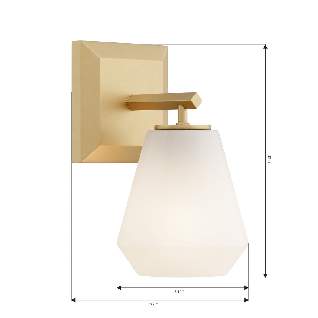 Siena One Light Bath Sconce in Legacy Brass Minka-Lavery