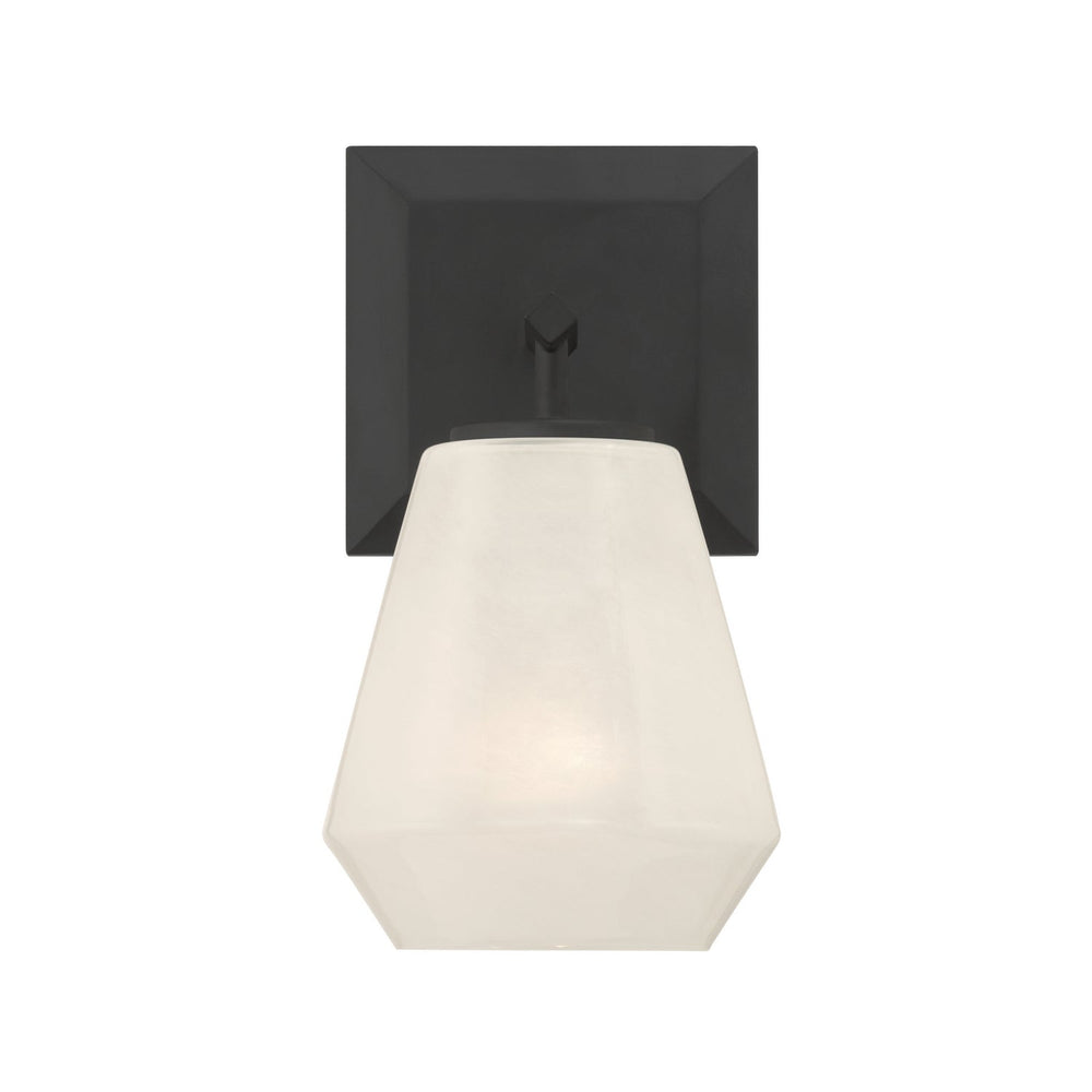 Siena One Light Bath Sconce in Dark Matte Black Minka-Lavery