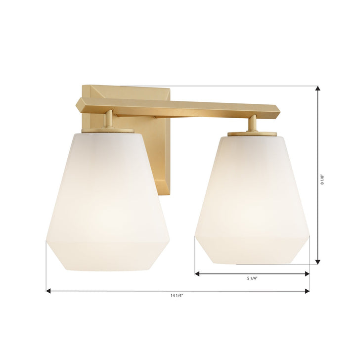 Siena Two Light Vanity in Legacy Brass Minka-Lavery