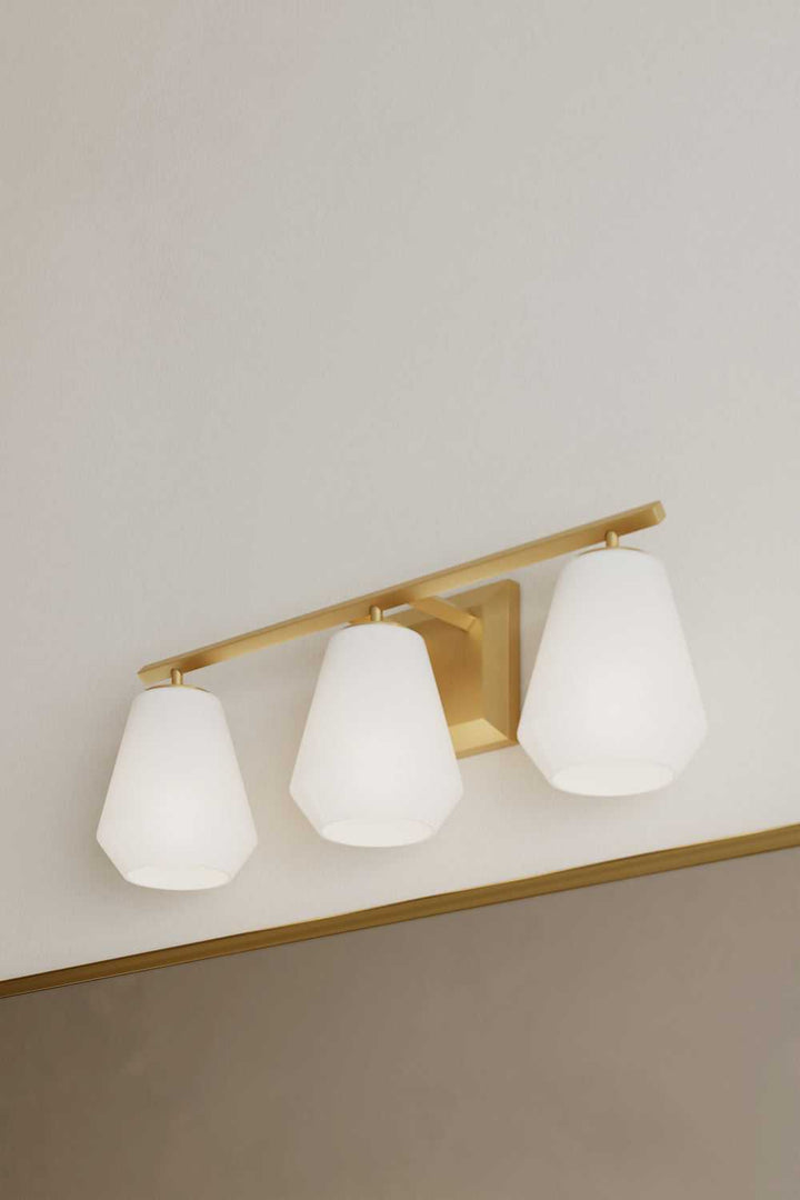Siena Three Light Vanity in Legacy Brass Minka-Lavery