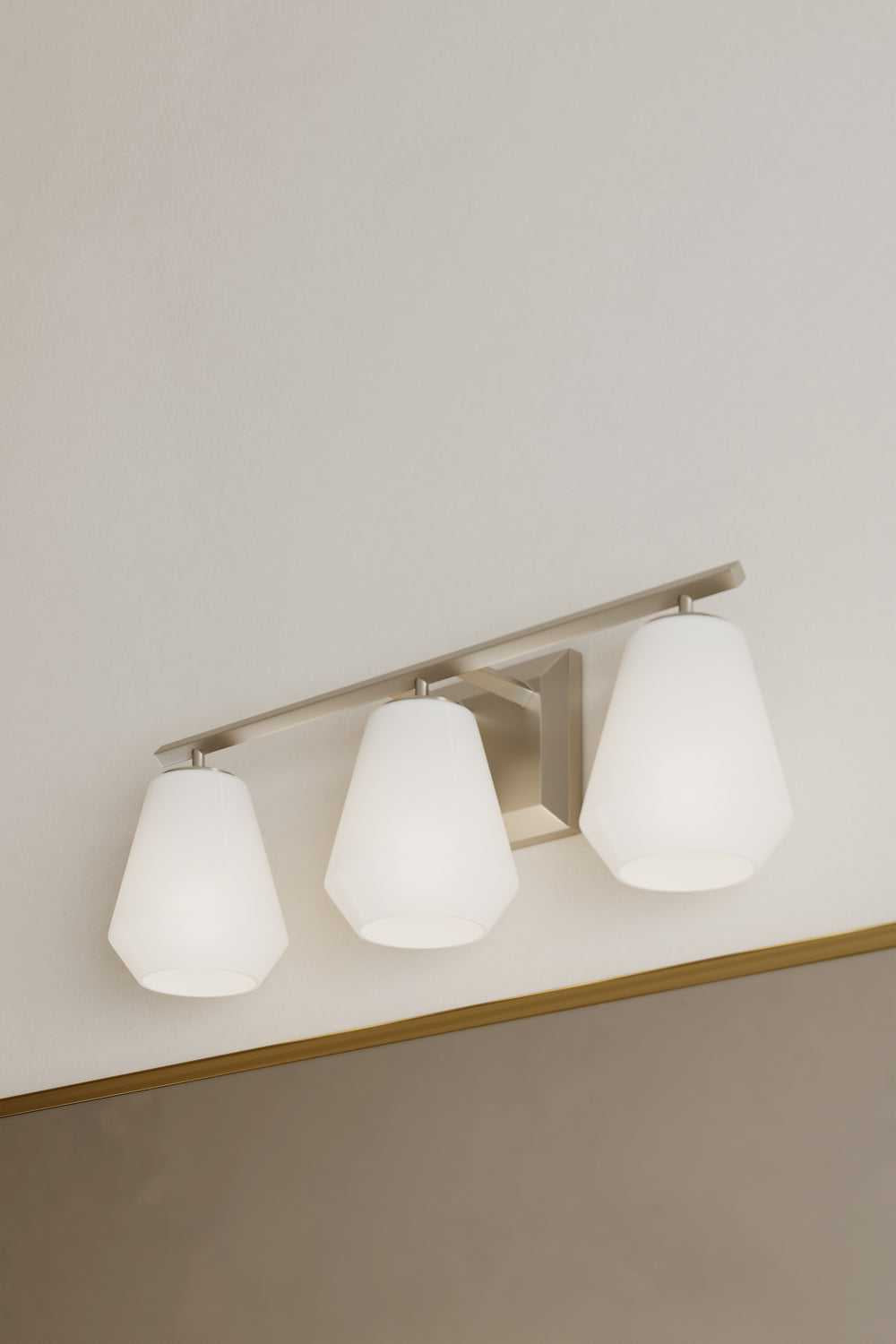 Siena Three Light Vanity in Brushed Nickel Minka-Lavery