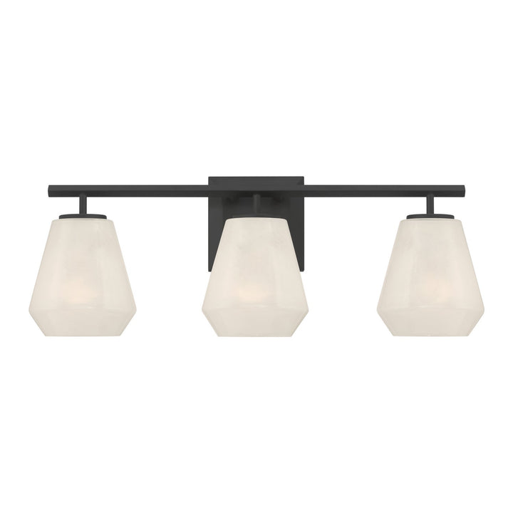 Siena Three Light Vanity in Dark Matte Black Minka-Lavery