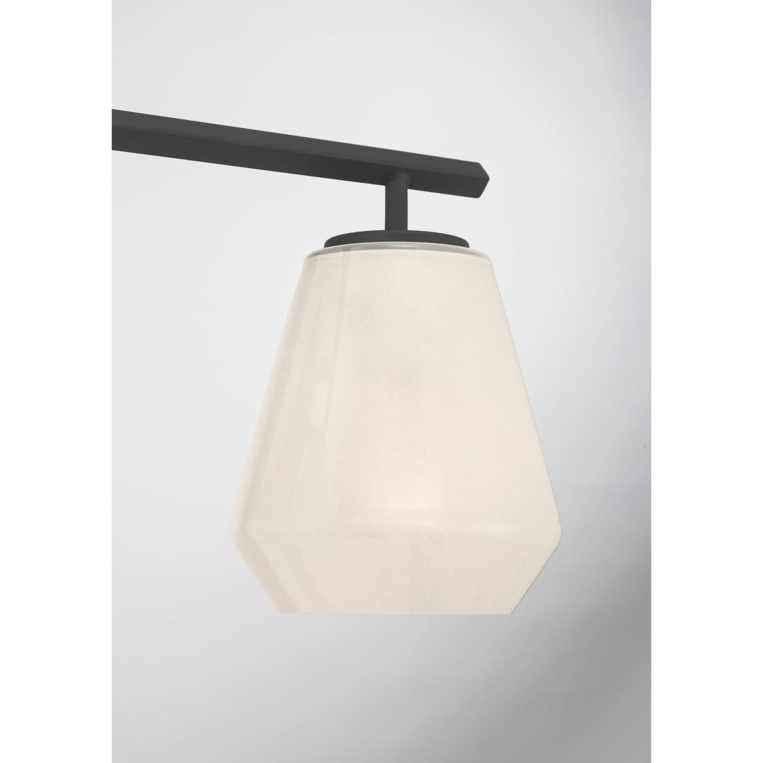 Siena Three Light Vanity in Dark Matte Black Minka-Lavery