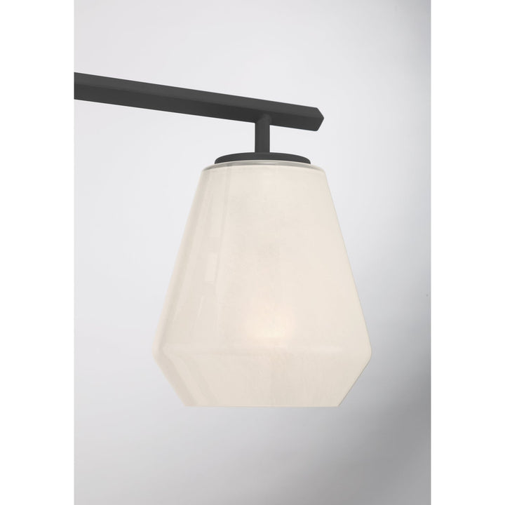 Siena Three Light Vanity in Dark Matte Black Minka-Lavery