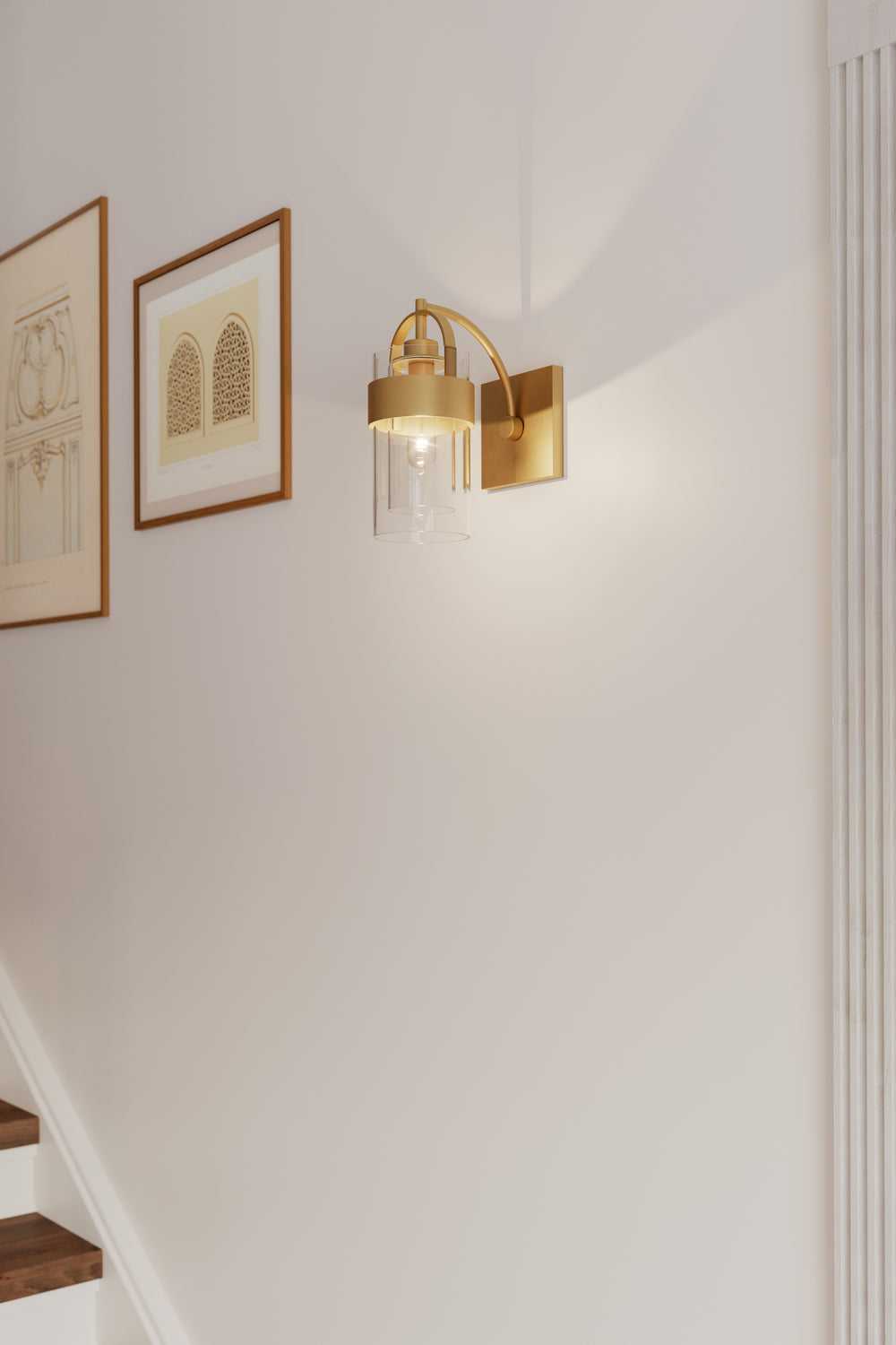 Ravik One Light Bath Sconce in Legacy Brass Minka-Lavery