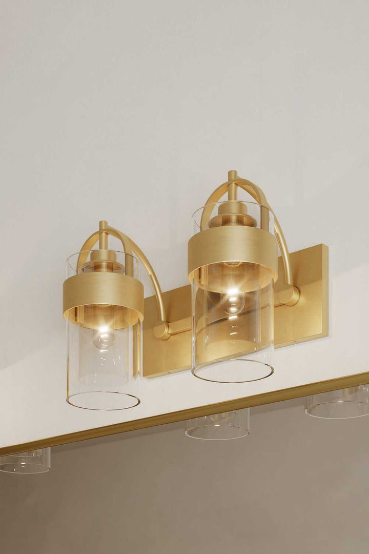 Ravik Two Light Vanity in Legacy Brass Minka-Lavery