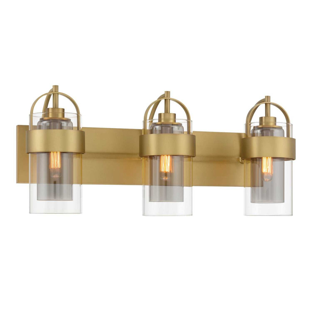 Ravik Three Light Vanity in Legacy Brass Minka-Lavery